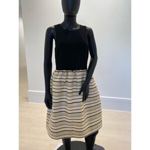 Striped Black and Cream Dress